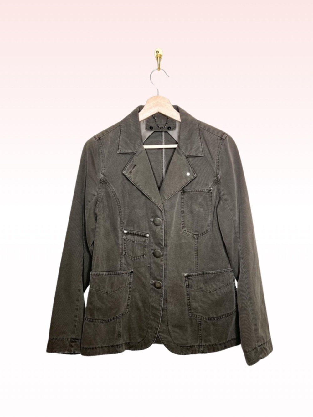 New ANORAK grey utility denim jacket (Sz S)